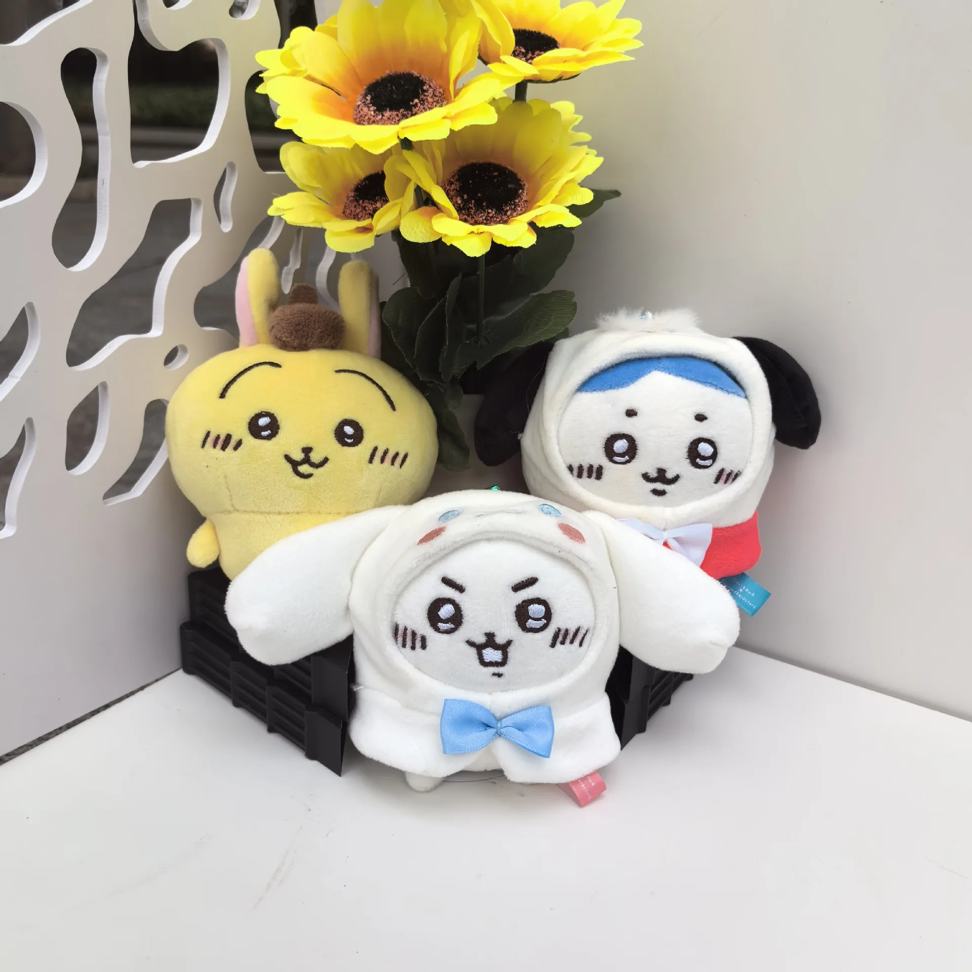 

2026 Sanrio Plush Keychain Cute Cross Design Pochacco Cinnamoroll Kuromi Doll