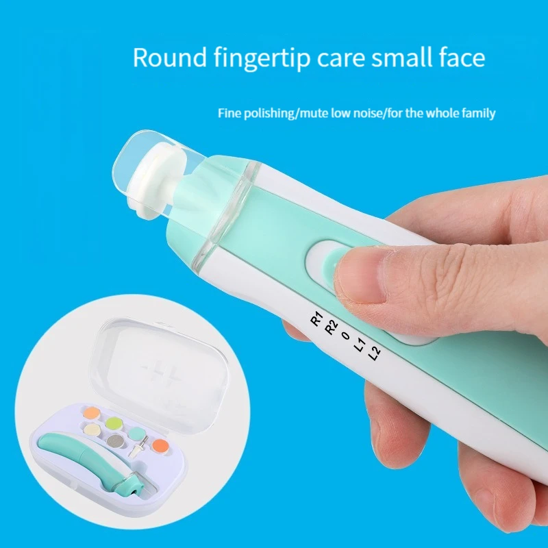 Baby Electric Nail Trimmer Kid Nail Polisher Tool Baby Care Kit Manicure Set Easy To Trim Nail File Clippers For Newborn