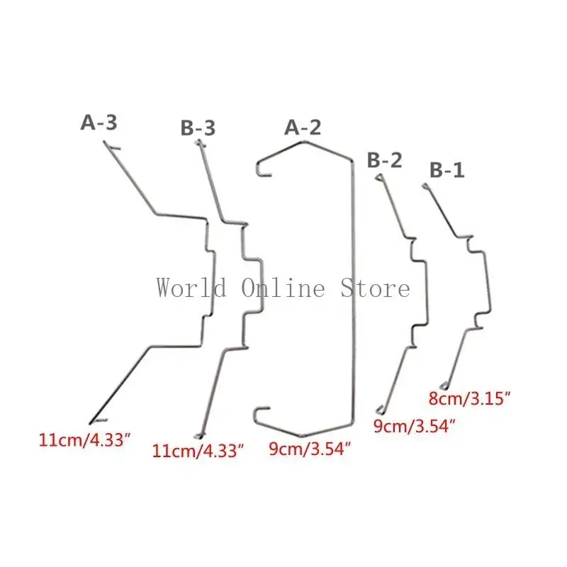 CPU Radiator Fan Hook Fixed Bracket Fan Buckle Elastic Stainless Steel Fan Buckle 2Pcs/ Set 87HC