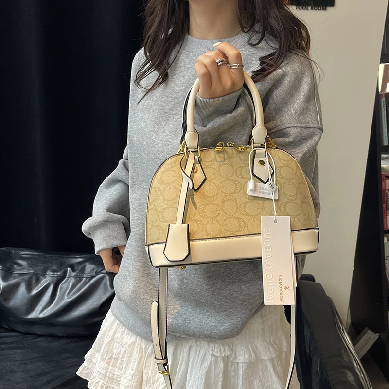 

Luxury Brand Women's Leather Handbag With Zipper - Famous Designer Classic Crossbody Shoulder Bag Handbags