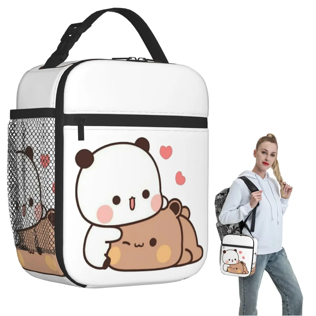 

Bubu Dudu Insulated Lunch Bag for Women Children Portable Food Boxes Thermal Lunch Box Tote