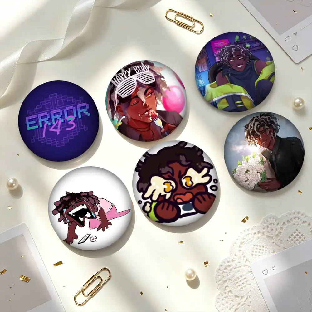 E-ERROR143 Micah Yujin O-Otome Game  25mm 32mm 44mm 58mm 75mm Brooches Badges Pins for Accessories Gift