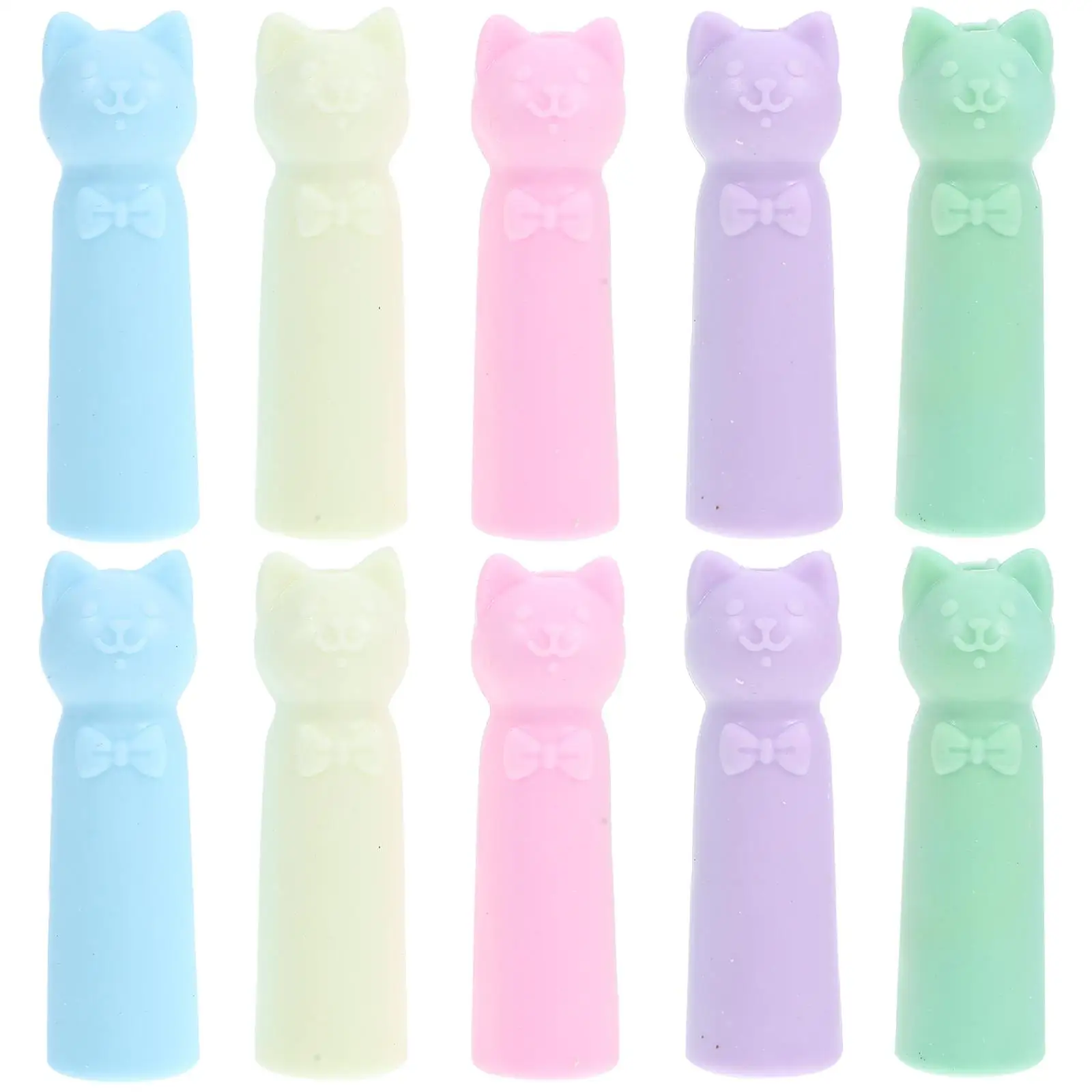 

20 Pcs Cap Extender Cartoon Pencil Caps Simple Artistic Child Holder Tip Protector Cover