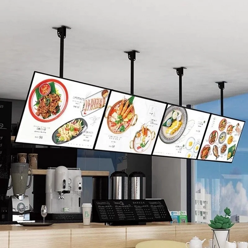 Slim LED Snap Frame led restaurant menu lightbox advertising business menu Board for Coffee Shop Store Wall Mounted light box