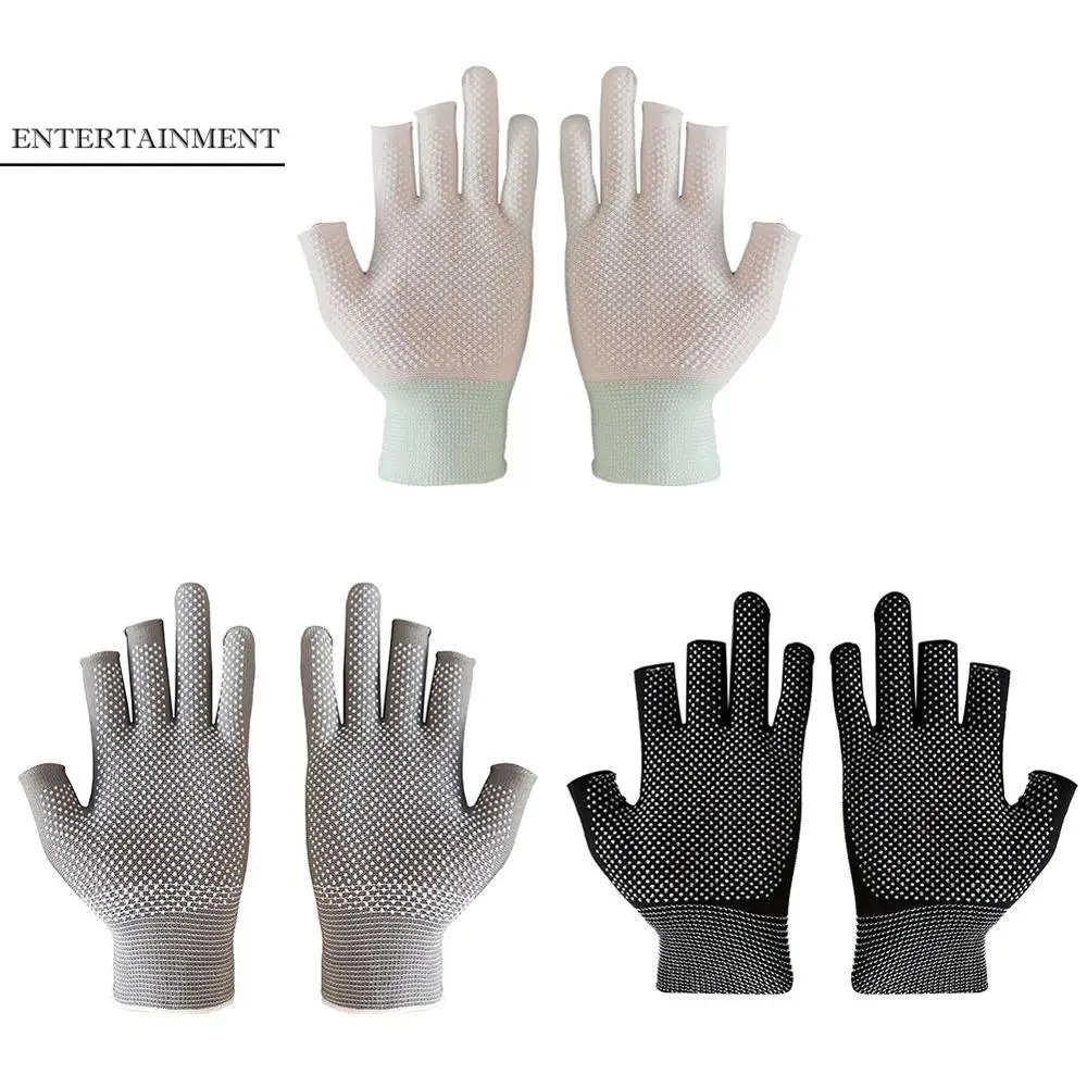 

Anti-Slip Dispensing Cut Open/Half Fingers Ice Cool Fishing Accessories Fishing Gloves Three Fingers Gloves Cycling Gloves
