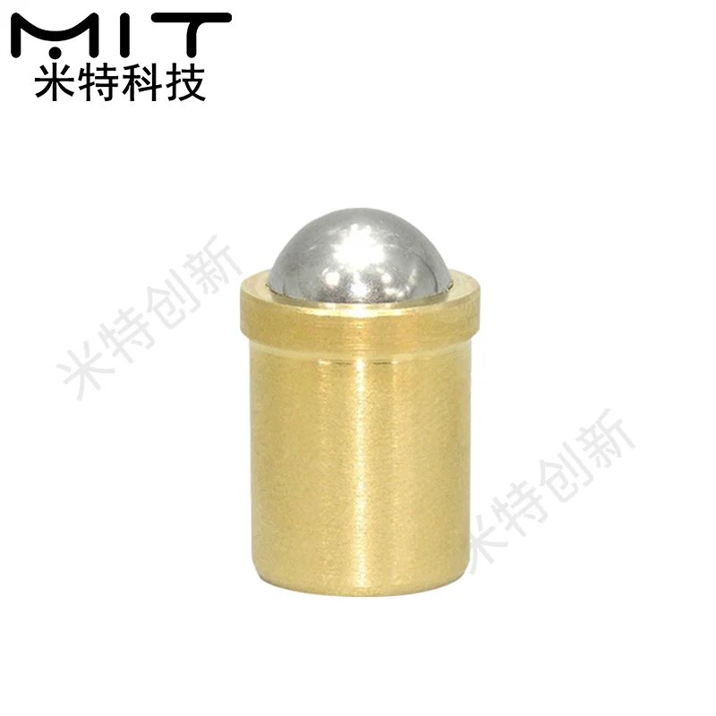 Press-Type Spring Ball Plungers, localização, posicionamento Press-Fit êmbolo, plástico, aço inoxidável, latão, diâmetro 2, 3, 4, 5, 6, 8