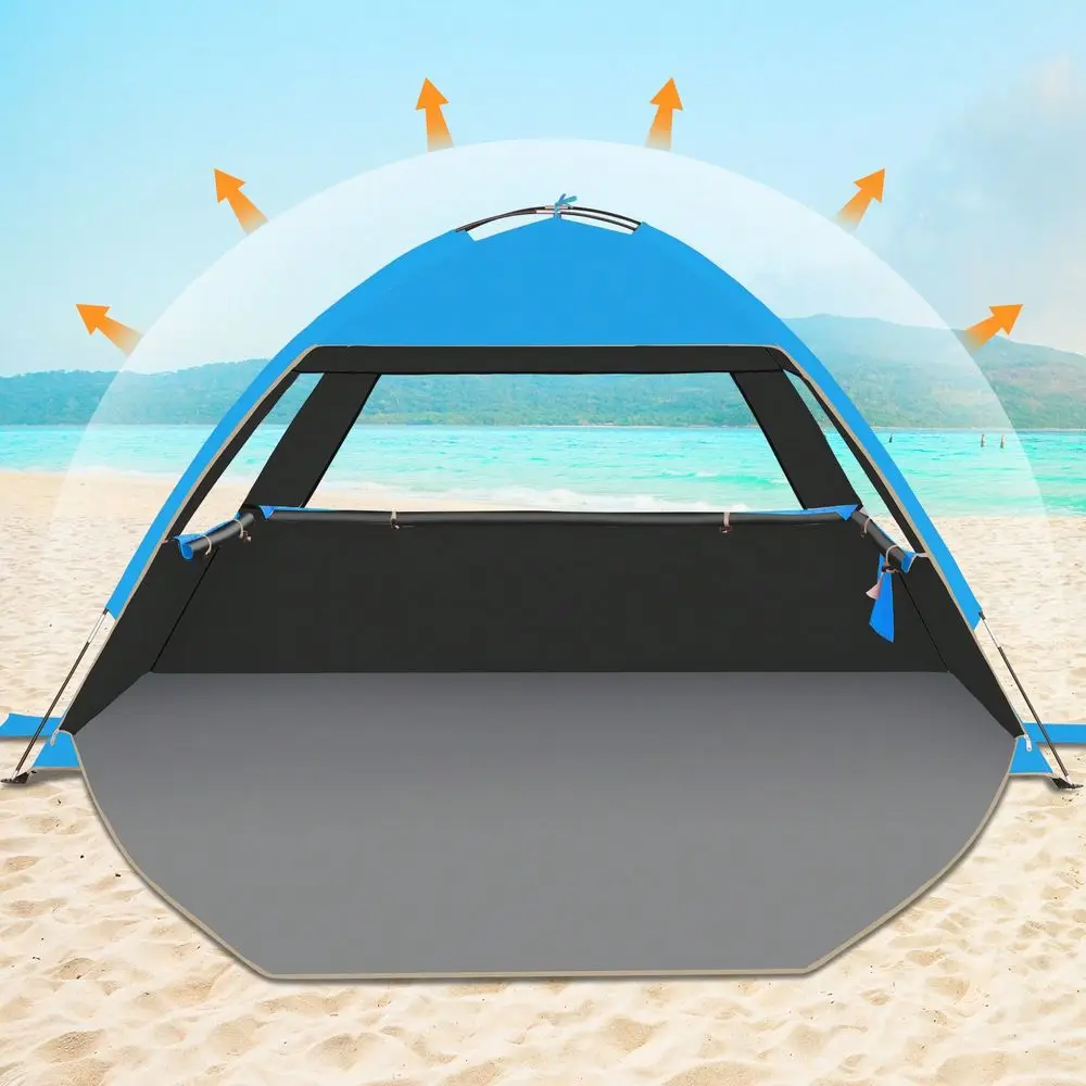 

Beach Tent Sun Shelter For 3 45 67 810 Person, UPF 50 UV Protection Beach Canopy, Lightweight And Easy Setup Cabana, Portable B