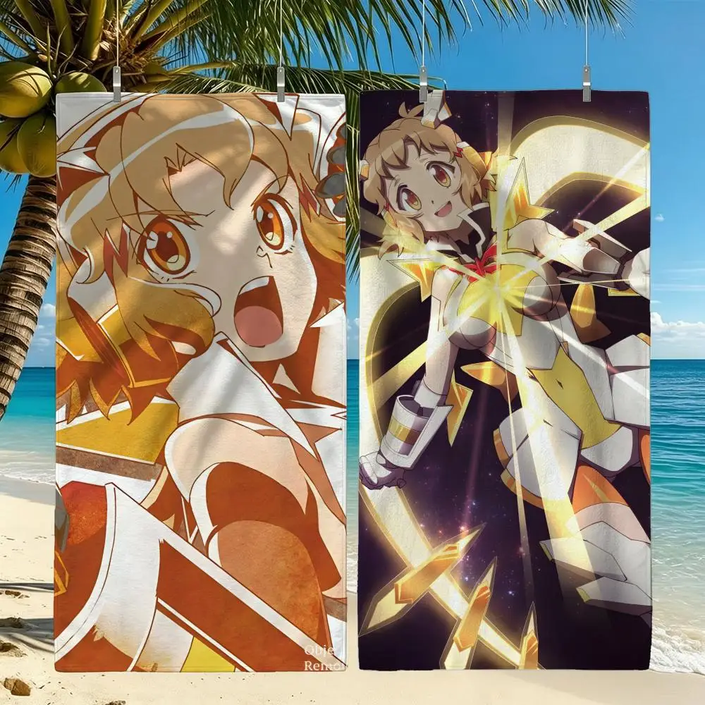 Anime Senki Zessho Symphogear Towel Towel Beach Towel Oversized Quick Dry Towel Absorbent Soft Swim BeachTowels for Men Women
