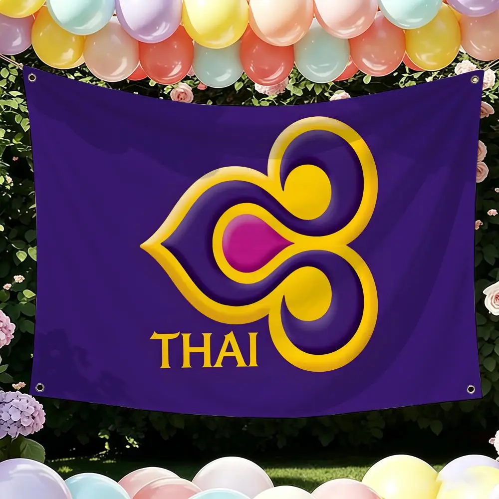 Thai Airways International Flags Flag Suitable For Party Club Outdoor Interior Wall Art Decoration Banner Gift