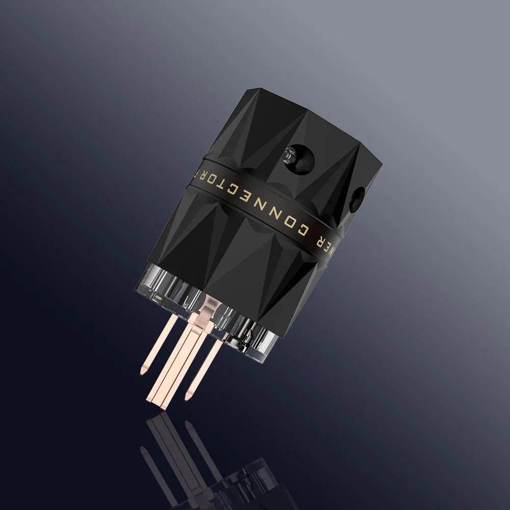 Viborg VM503 + VF503 Connettore di alimentazione CA USA in rame puro per cavo di alimentazione audio fai da te Connettore di alimentazione fai da te USA