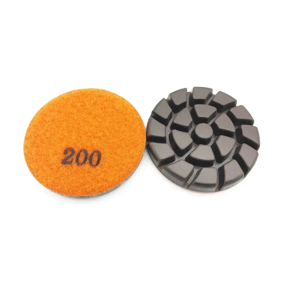 

3 Inch 80mm 3" Heavy Duty Copper Hybrid Transitional Grinding Polishing Diamond Tooling Concrete Pad Wet Dry Use 9pcs