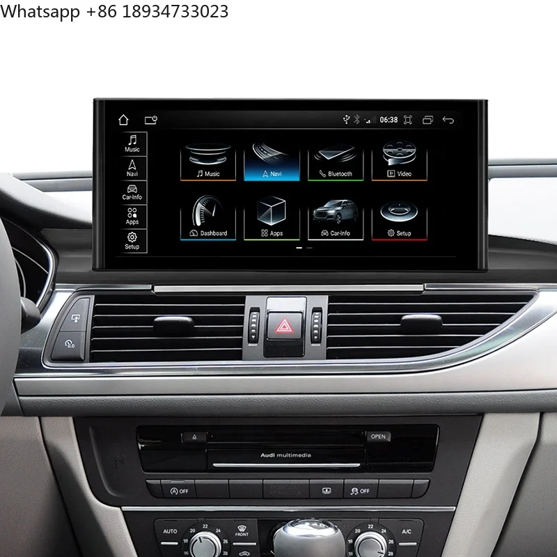 Android 12 Touch Screen Car Radio Auto Audio GPS Navigation Headunit for Audi A6 C7 A7 2012-2018