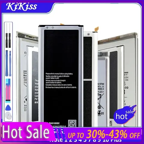 Battery for Samsung Galaxy Note 1 2 3 4 5 7 8 9 10 Plus/S2 S3 S4 S5 S6 S7 S8 S9 mini Edge Plus SM N910H i9300 i9305 G955F G950F