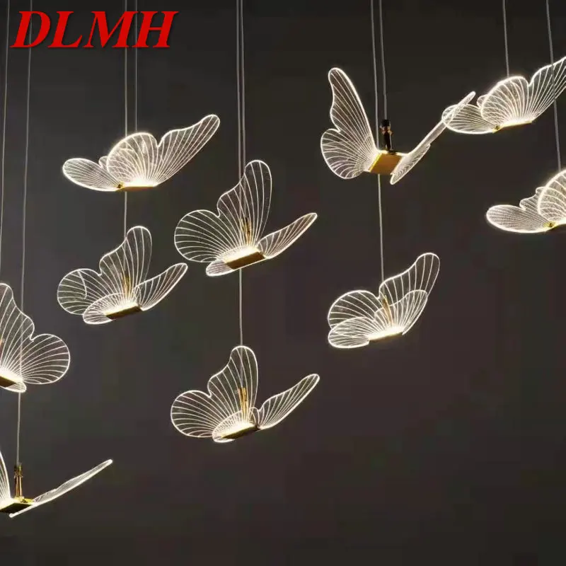 DLMH Modern Landscape Atmosphere Lamps Indoor Butterfly for Home Wedding Decoration LED String Light