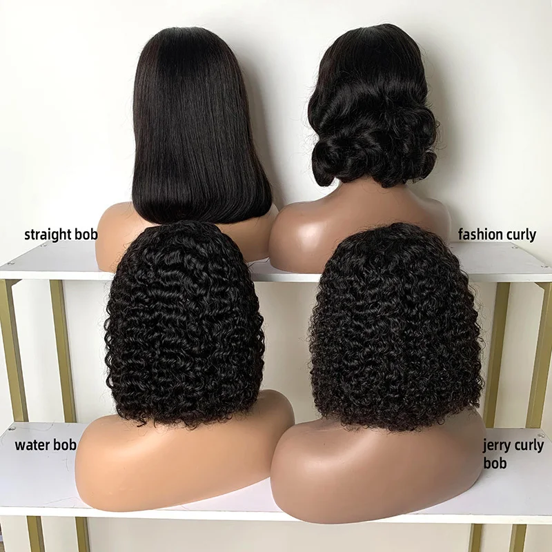 Body Wave Short Bob Human Hair Wigs Brazilian 13x4 Transparent Lace Front Wigs For Women Hd Lace Frontal Pre Pluckeed Bob Wig