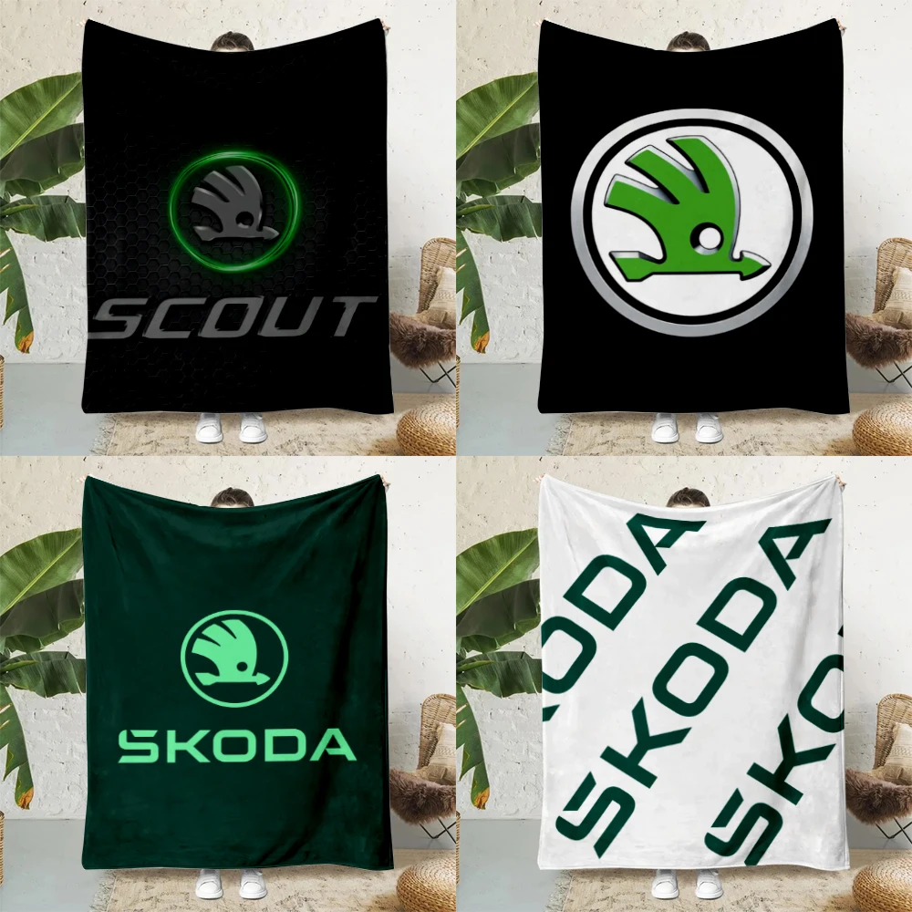 Sports Car Skodas Luxury Printed Blanket Picnic Blankets Warm Blanket Soft and Comfortable Blanket Home Travel Birthday Gift