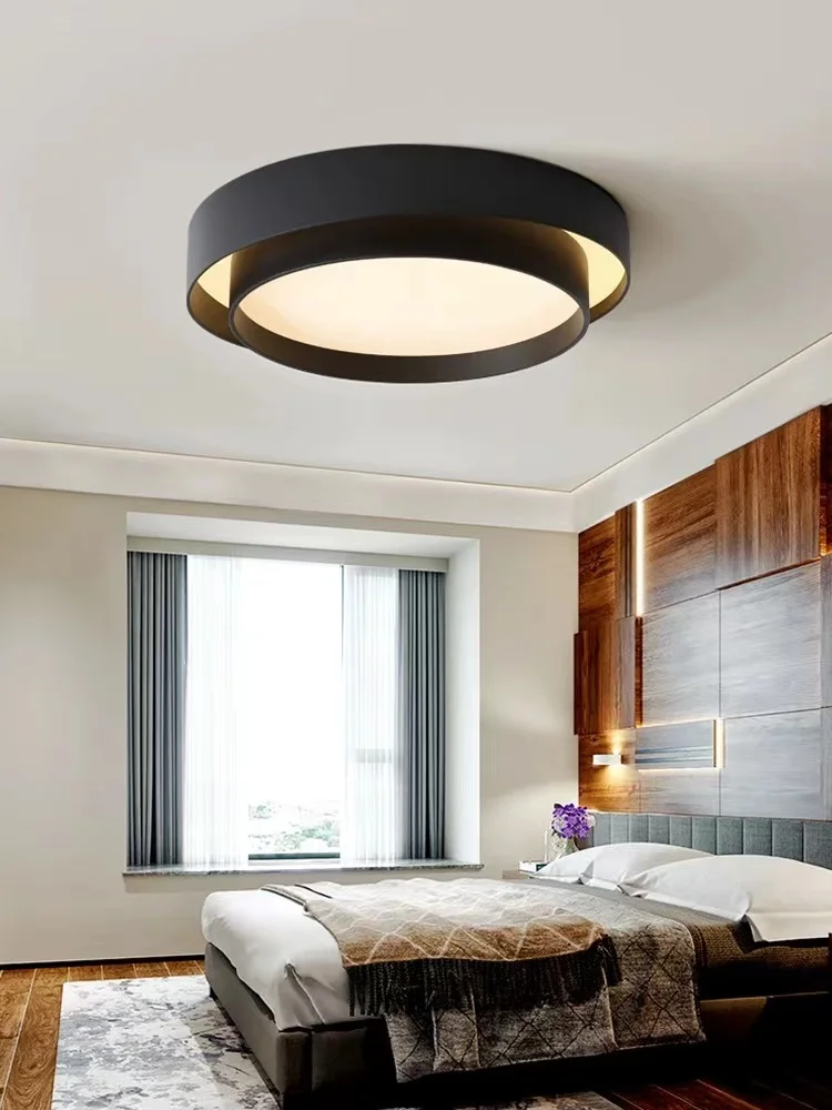 Bedroom Ceiling Lamps Modern LED Ceiling Light Designer Minimalist Black White Ceiling Lights Household Three Colors Chandeliers