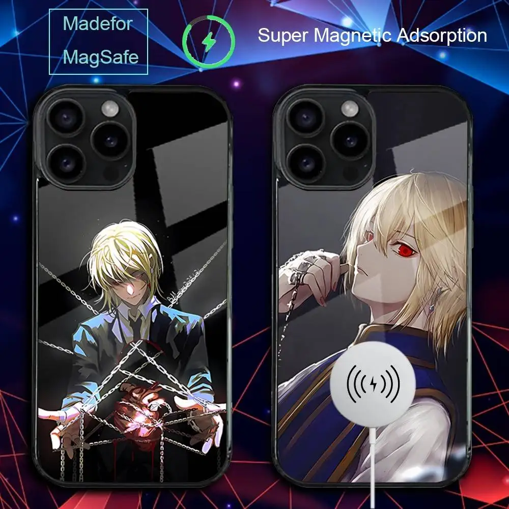 

K-Kurapika Anime Phone Case For iPhone 17,16,15,14,13,12,11,Pro,Max,Plus,Mini,SE4,E Magnetic Magsafe Wireless Charging
