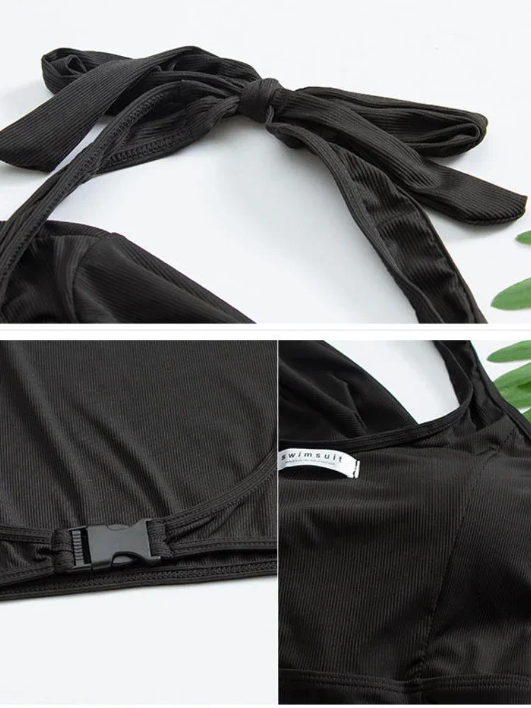 Bikini's Set Dames Slank Sexy Meisjes Badmode Vakantie Strandstijl Tender Zijsplit Ademend Kustmode Ulzzang Zomer 2-delig