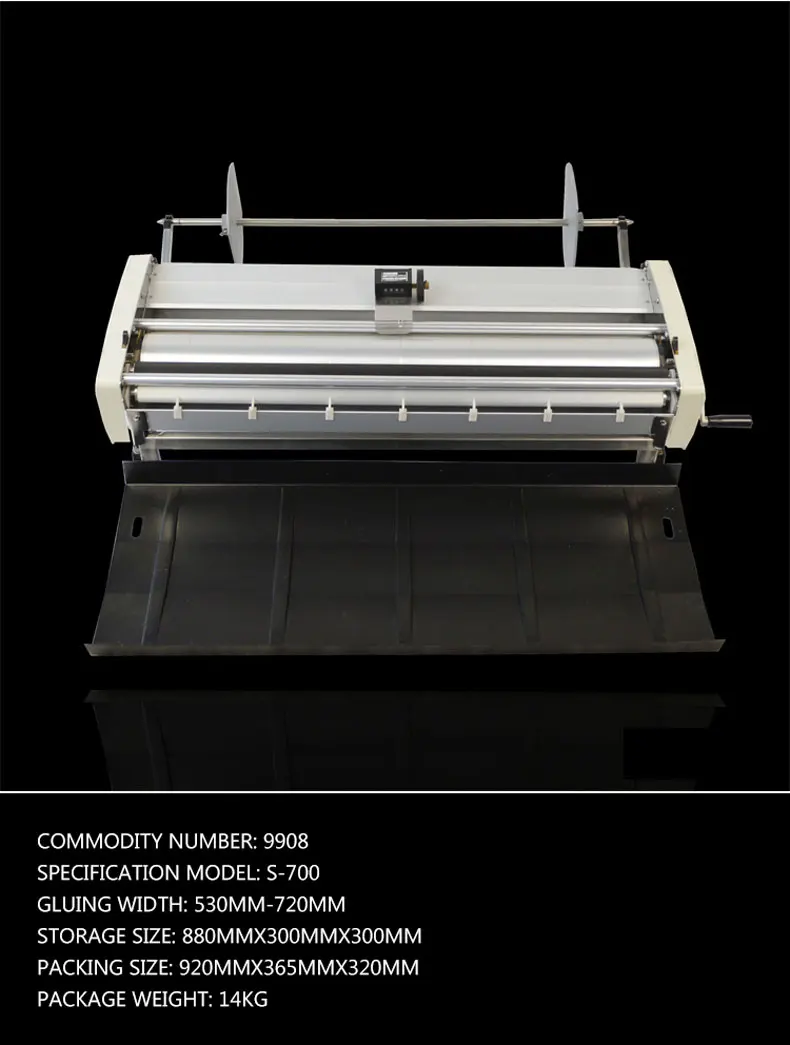 Behanglijmmachine Handbediende 720 mm behanglijmmachine