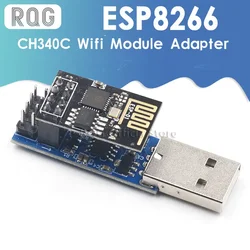 ESP8266 ESP-01/ESP-01S WIFI Module Adapter Download Debug Link Kit CH340C for Arduin0 IDE USB to ESP8266 ESP-01s DIY Kit
