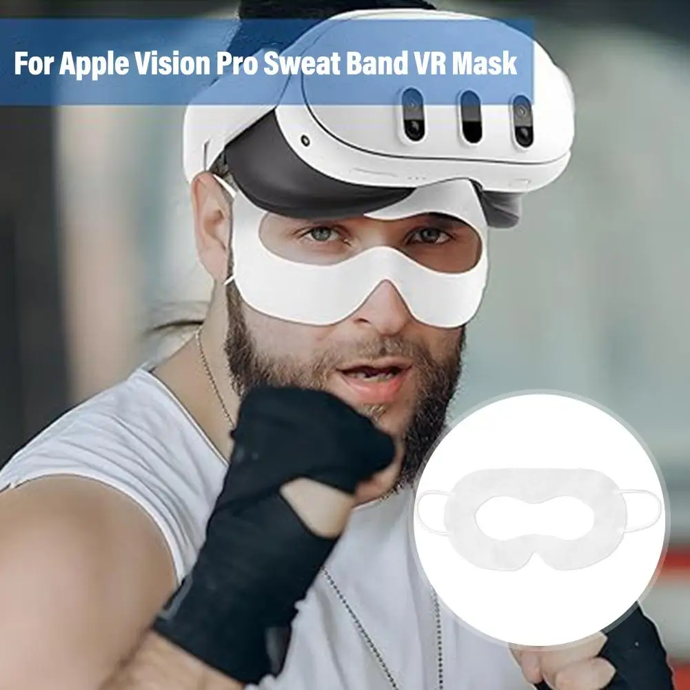 VR Eye Mask Cover Breathable Face Protection Fabrics For Apple Vision Pro Disposable Eye Mask Sweat Band VR Mask M8Q1