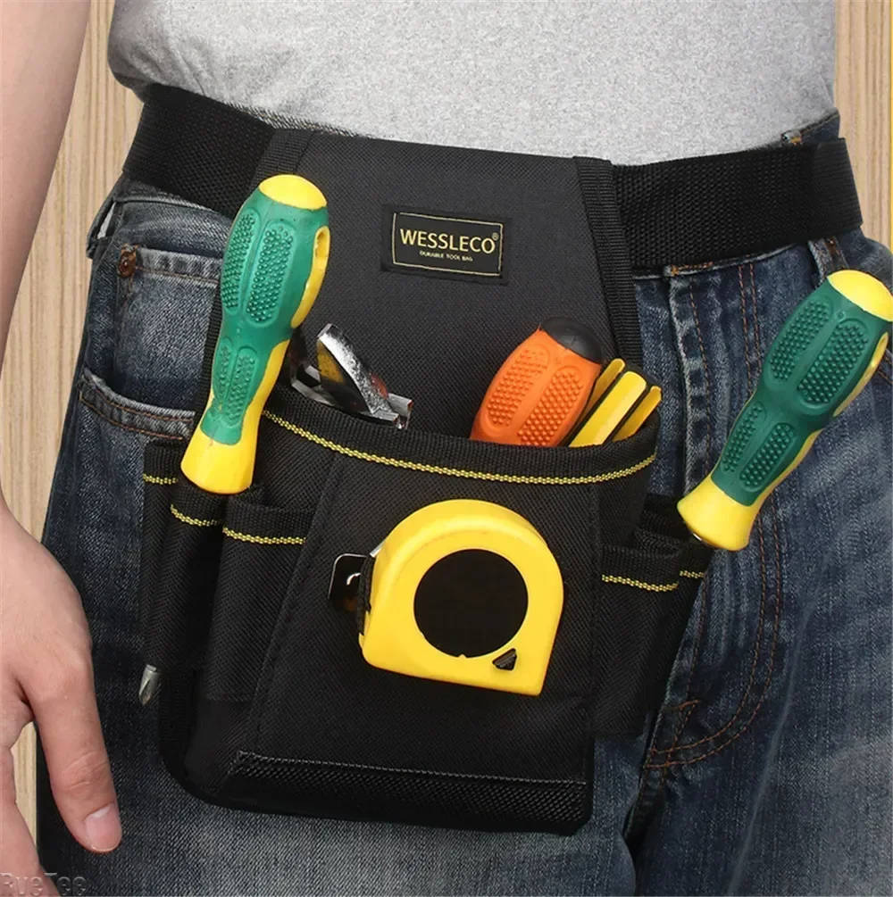 

New 1680D Oxford Cloth Multi-functional Storage Bag Waist Pack Hardware Repair Belt Electrician Waist Pocket Pouch Tool Bag