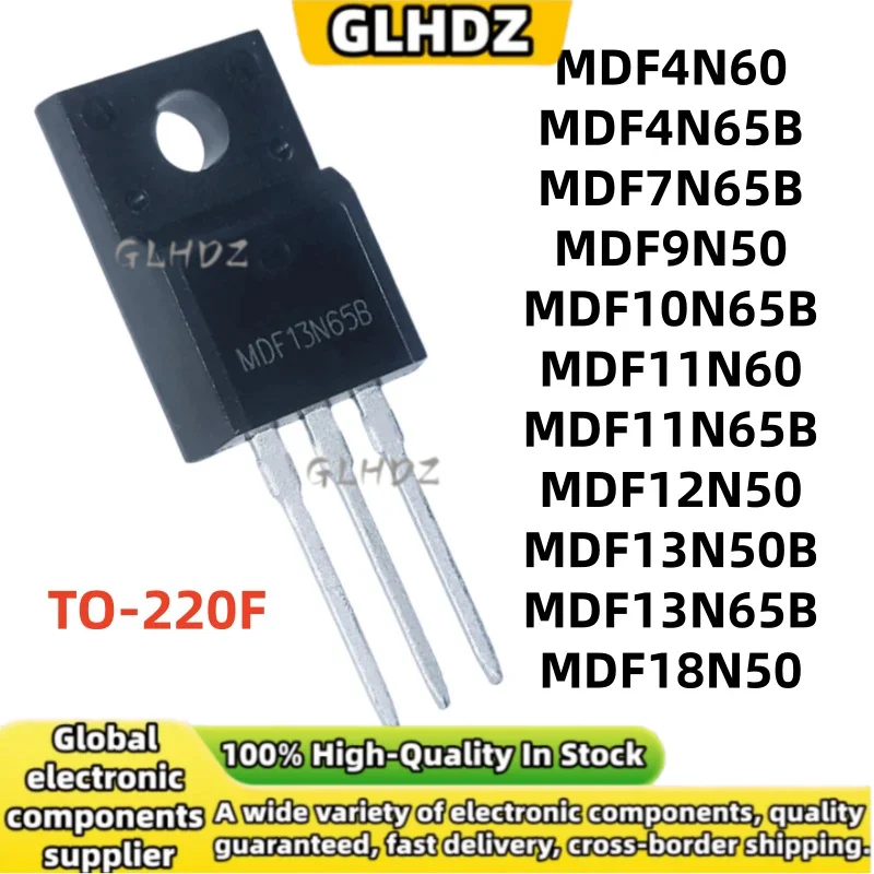 10PCS TO-220F MDF4N60 MDF4N65B MDF7N65B MDF9N50 MDF10N65B MDF11N60 MDF11N65B MDF12N50 MDF13N50B MDF13N65B MDF18N50 NUEVO en stock