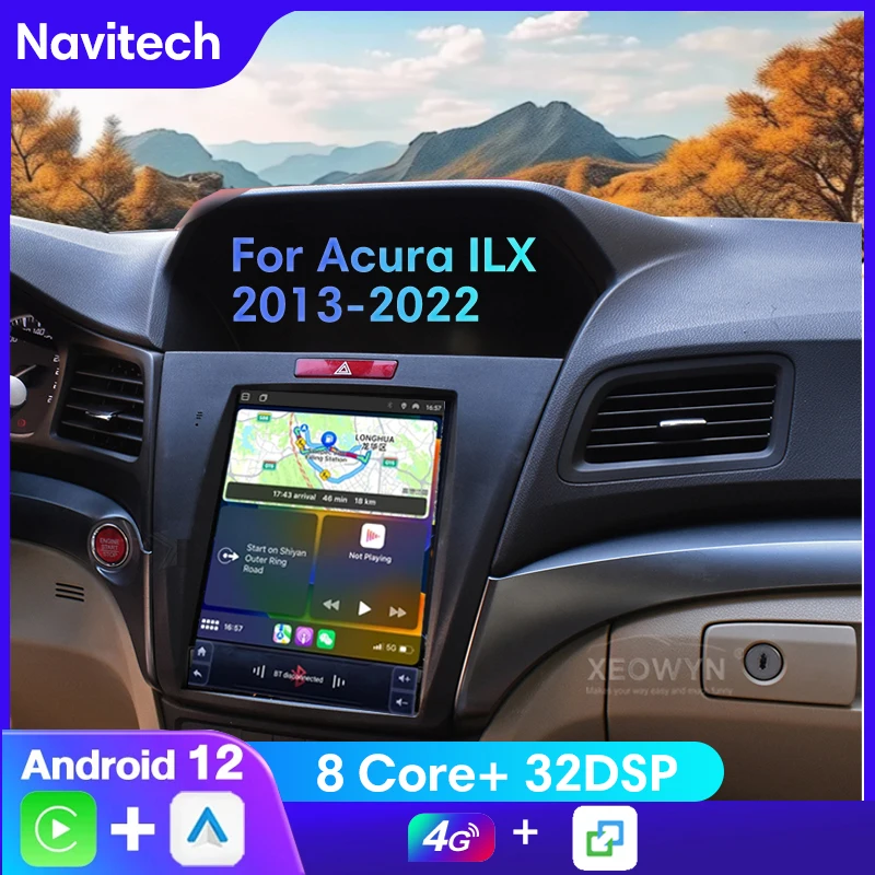 

Android 12 Car Radio for Honda Acura ILX 2013-2022 Car player Vertical screen GPS navigation stereo multimedia player 2din