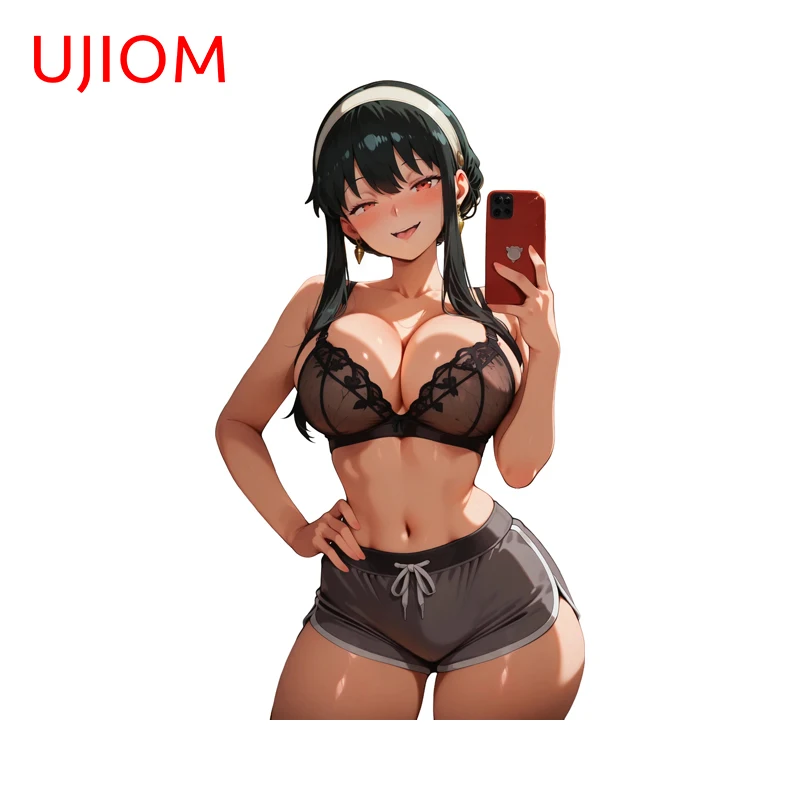 UJIOM Big Boobs Yor Seductive Picture Wall Sticker Popular Anime Item Guitar Kitchens Accessories Customizable Room Murals