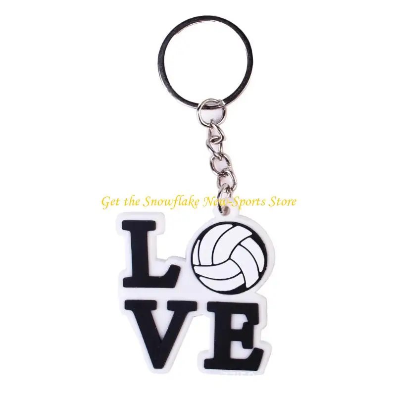 

E56D Набор из 5 Брелок для ключей Рюкзак Брелок Автомобильный брелок Брелки Волейбольный кулон Мяч Брелок Волейбольная сумка