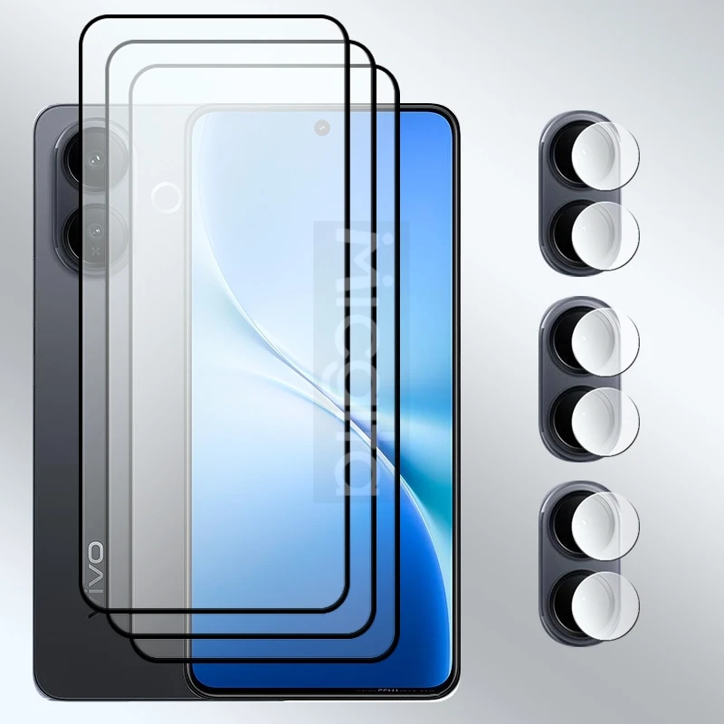 

Новое обновление для VIVO V60Lite Защитная пленка для экрана 9H против царапин, переднее стекло, полное покрытие, мягкое волокно, пленка для объектива камеры