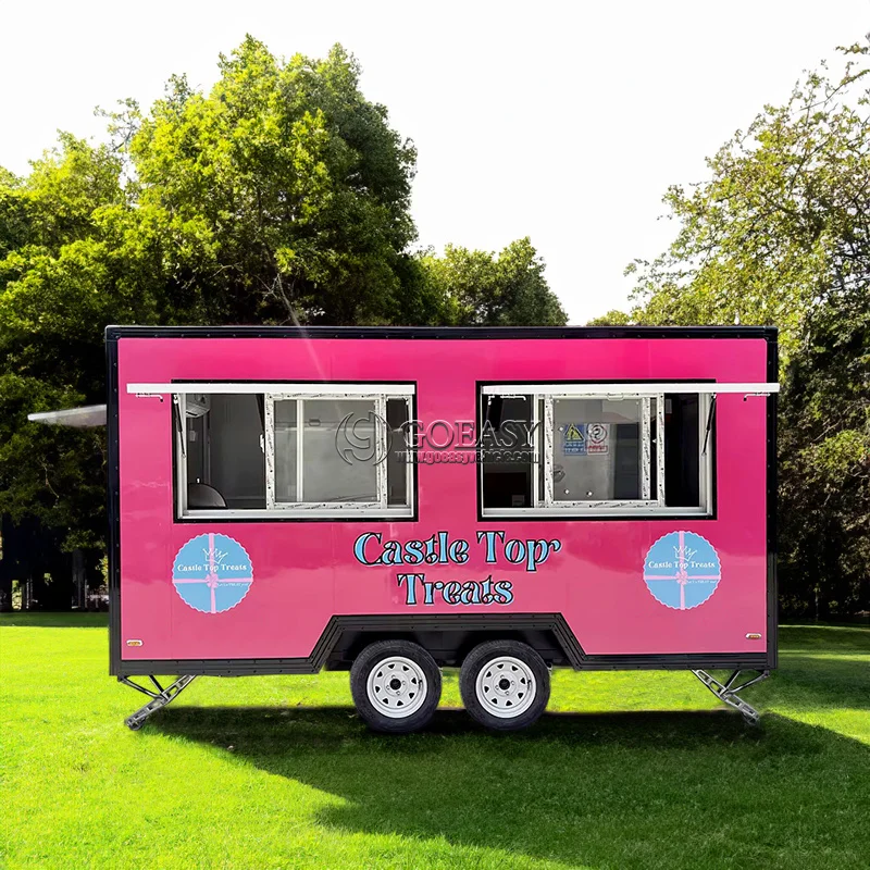 Street Food Truck Cart Concession Trailer Fully Equipped With Generator Water System