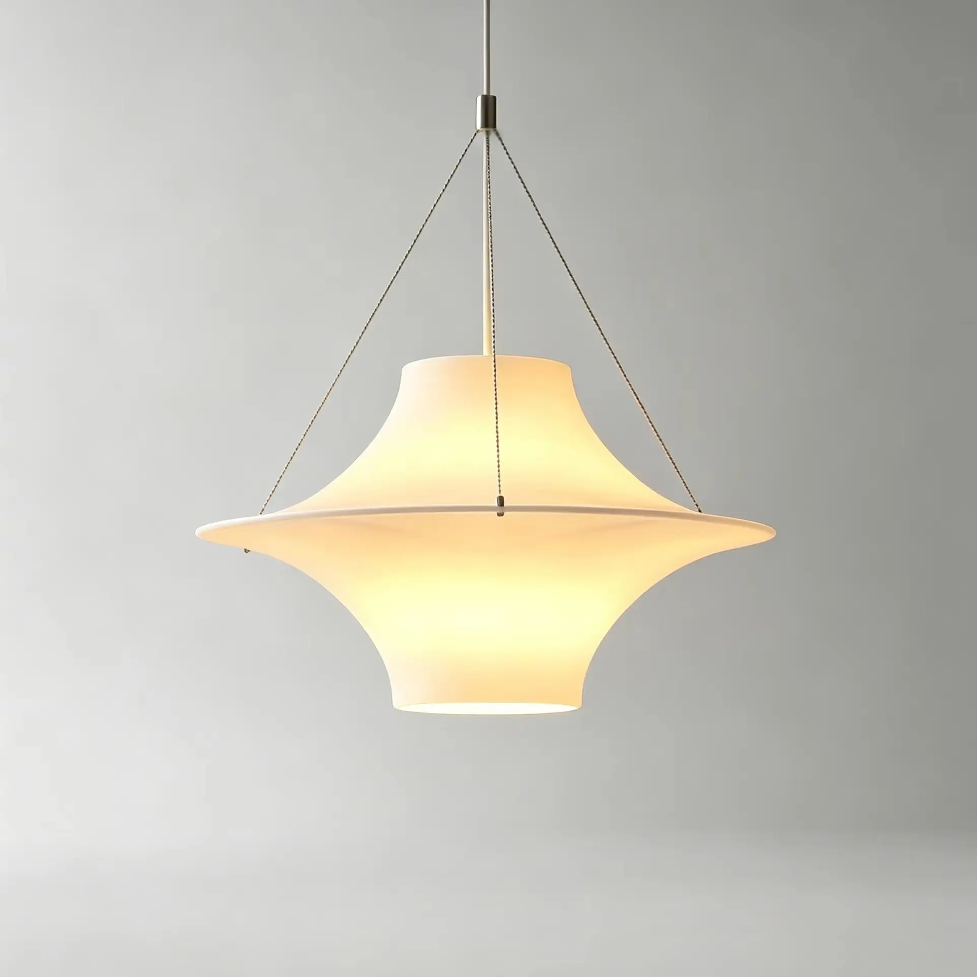 Minimalist UFO Pendant Lamp Wabi Sabi Soft Hanging Light Modern Cream Chandelier for Dining Bedroom CafeEntryway Hall Home Decor