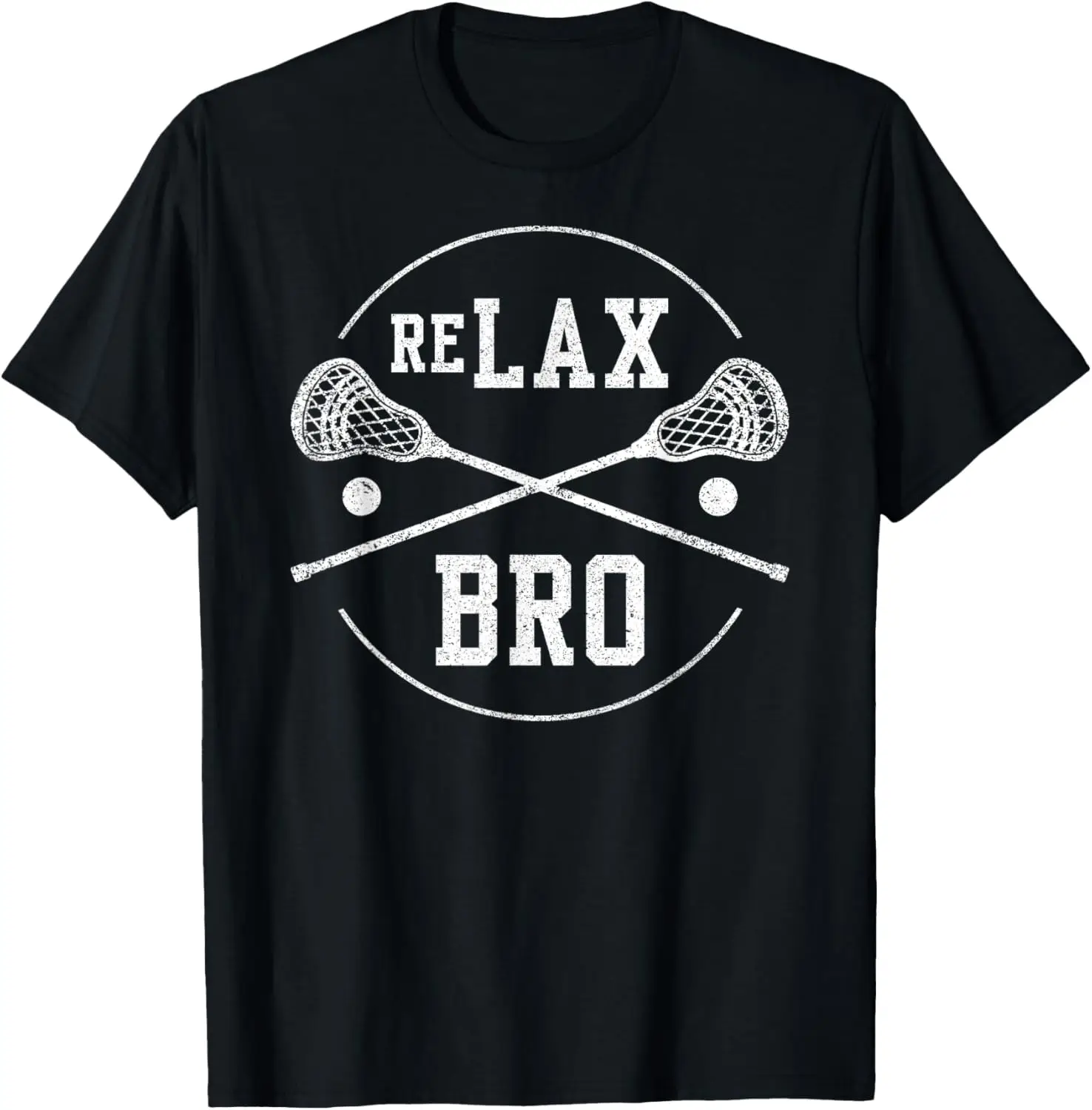 

ReLax Bro Lax Sticks – Retro Vintage Funny Lacrosse T-Shirt