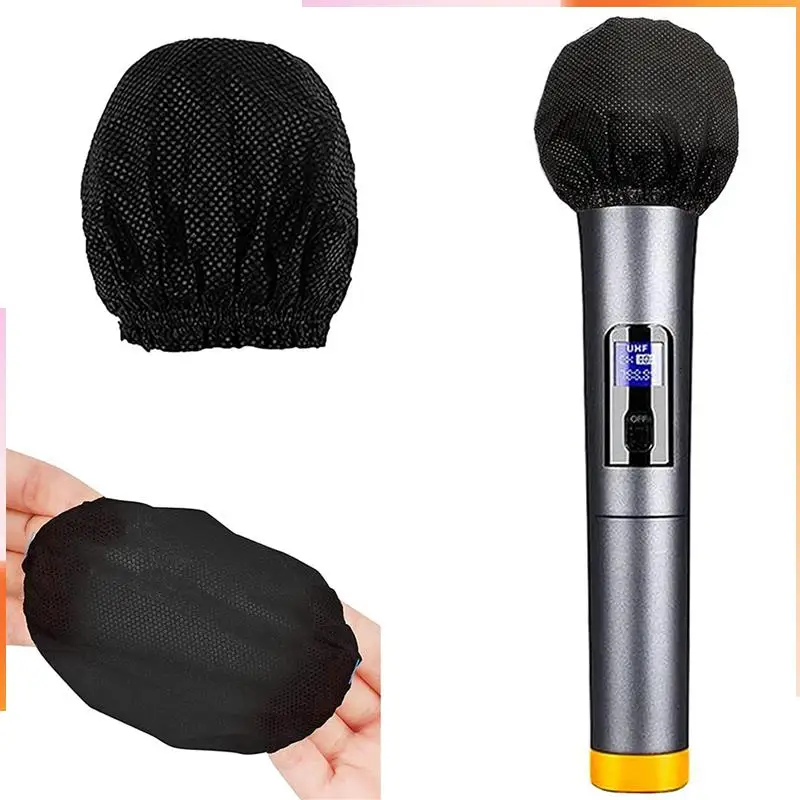 

A92Z 600 шт. одноразовые чехлы для микрофона, защитные чехлы для микрофона, ветрового стекла для ручного микрофона, караоке-микрофона