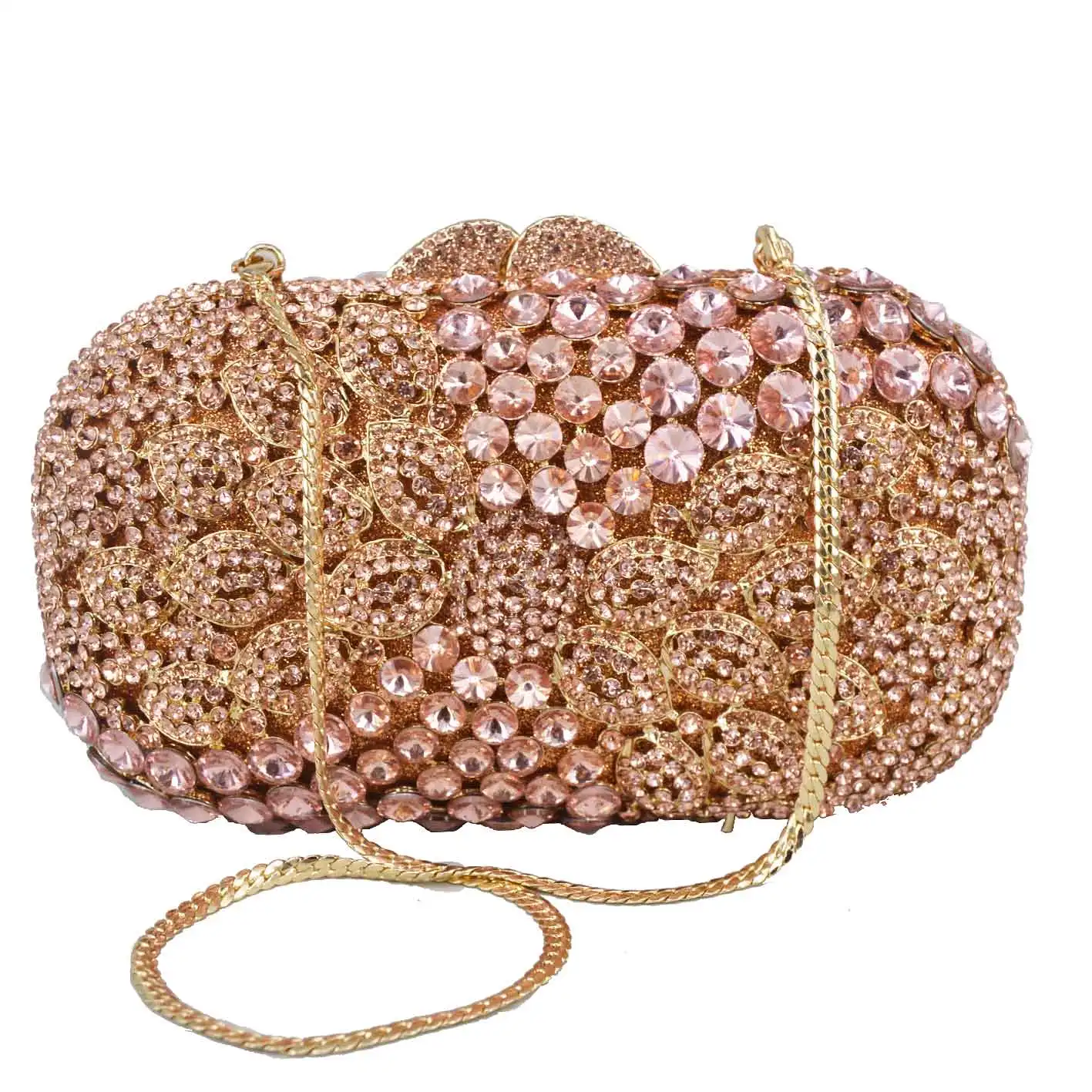 

Dazzling Luxury Diamante Pochette for Women Clutch Bags Party Purse Gold Silver Green Light Banquet Wedding Handbags sc526