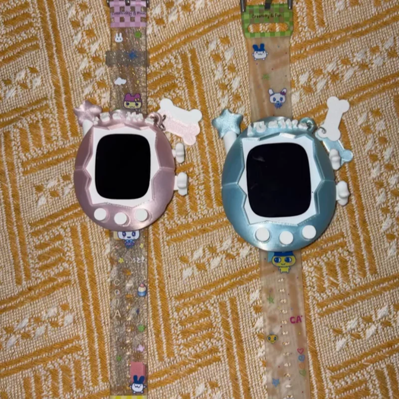 Tamagotchi Three Dimensional Cute Protective Case Suitable For Applewatch11 Apple Watch S10iwatch987se Case view 3