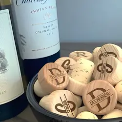 Personalized Wine Bottle Stoppers, Custom Wedding Favors, Bridal Party, Bachelorette Party