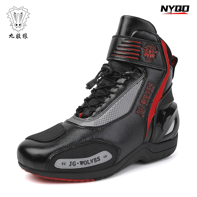 

Male Knight Four Seasons Off road Motorcycle Boots Motorcycle Riding Shoes Racing Short Boots Four Seasons Motorcycle Equipment