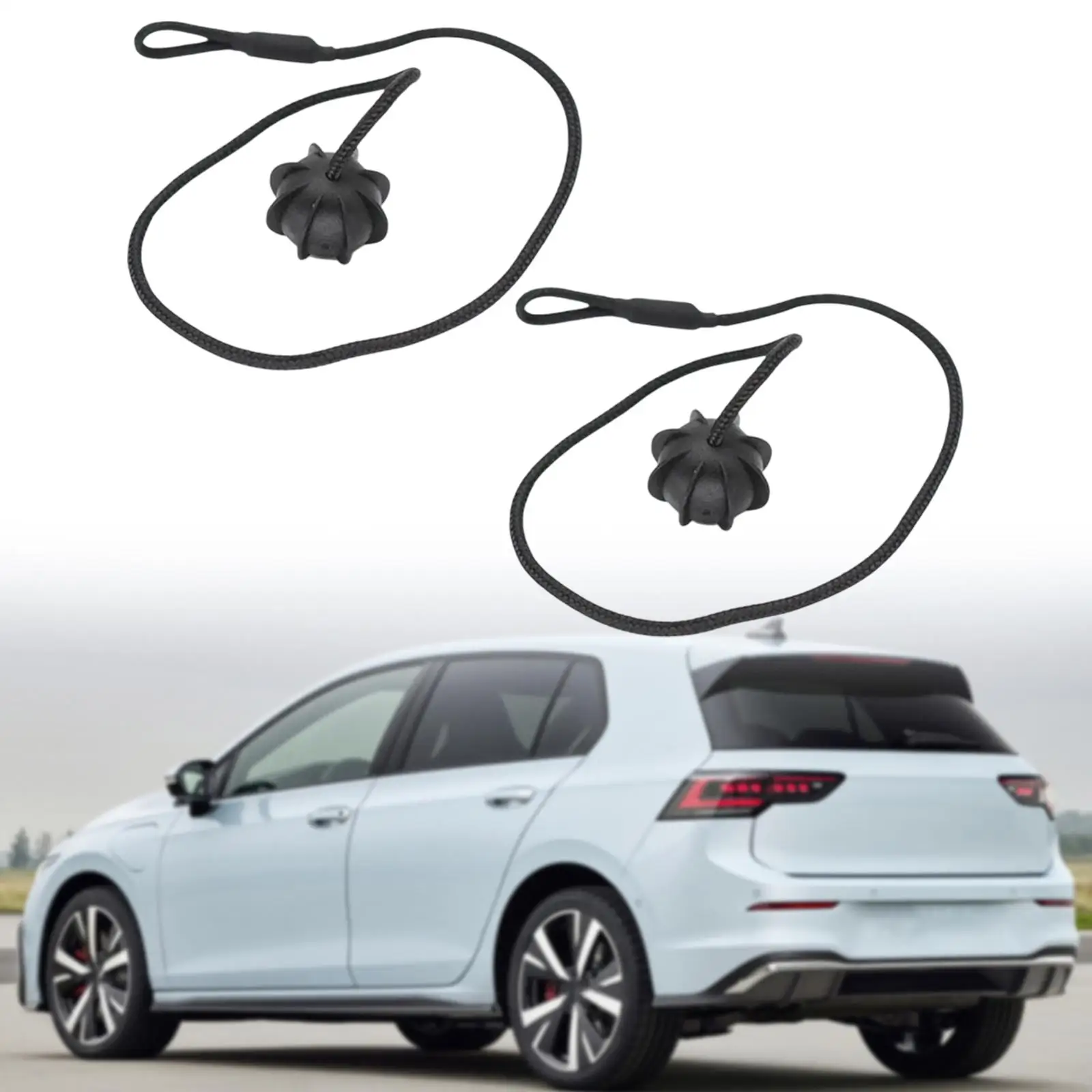 

2x Rear Trunk Parcel Shelf String Hanging Rope for VW Golf MK5 MK6 2