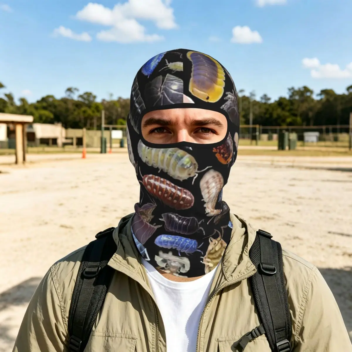 Isopods Insect Animal Breathable Thin Balaclava Full Face Mask Sun Protection Neck Gaiter For Motorcycle Cycling