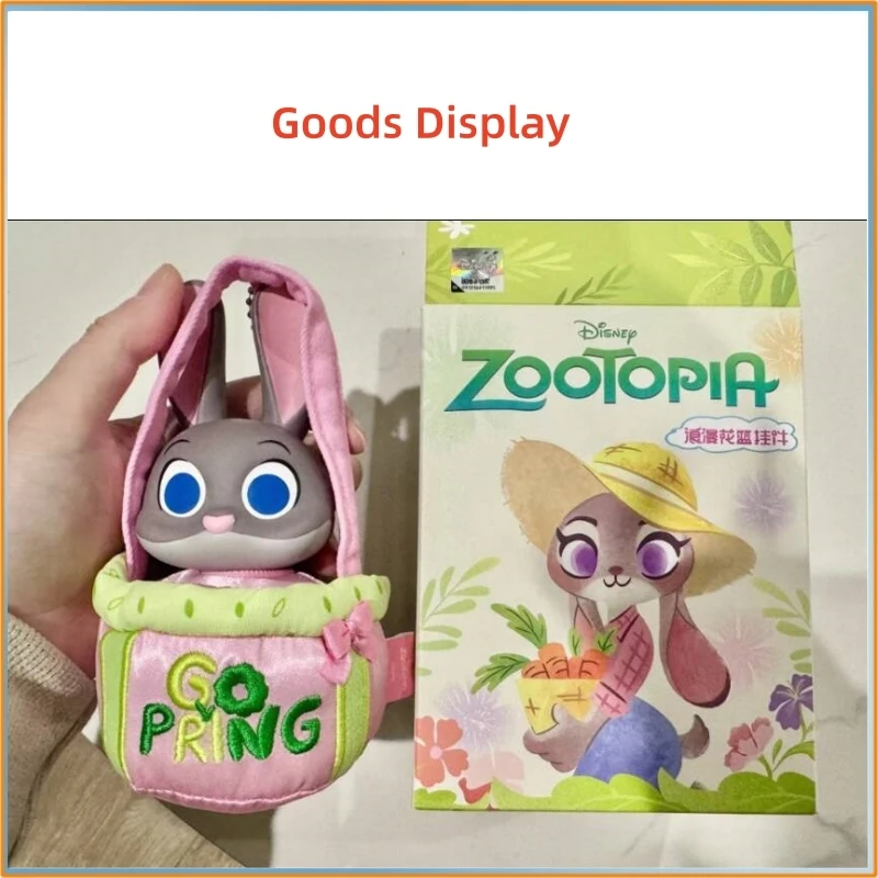 

Коллекционная мини-фигурка-подвеска Disney Zootopia 2: романтическая корзина с цветами (Джуди, Ник), аниме-игрушка, подарок