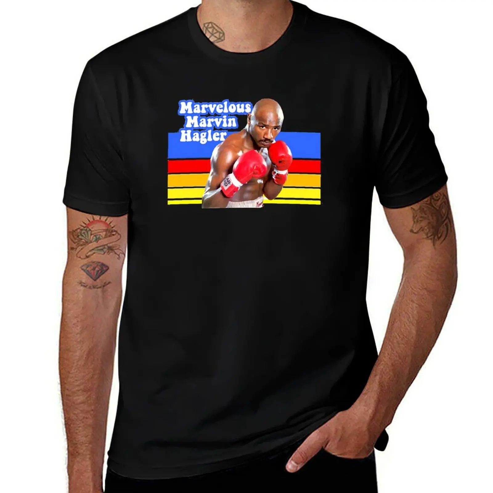 

marvin hagler T-Shirt anime figures shirts graphic shirts graphic tee men workout shirt