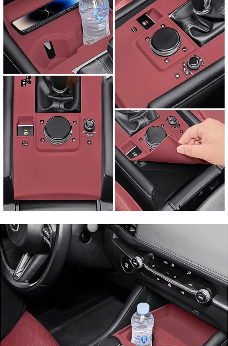 LHD Für Mazda 3 Axela Mittelkonsolenauflage Silikon-Schutzmatte Auto-Innenausstattungsteile – Detail 9