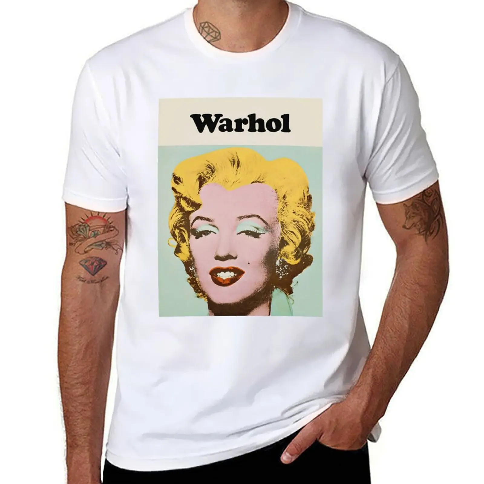 

Andy Warhol Exhibition poster 1971 T-Shirt cotton tshirt 100% t shirts cotton 100% T-Shirt