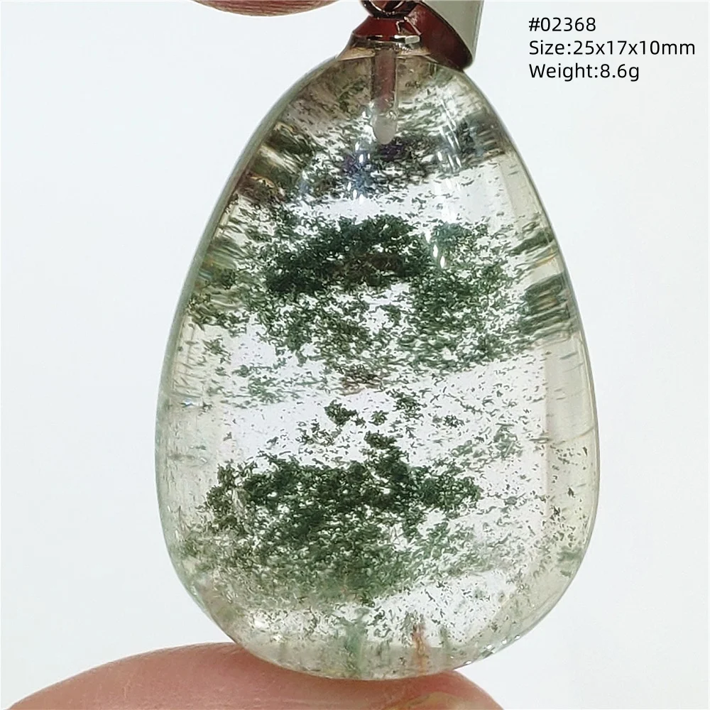 

Natural Green Phantom Quartz Pendant Jewelry Oval Women Men Necklace Water Drop Red Colorful Phantom Rare Garden AAAAAA