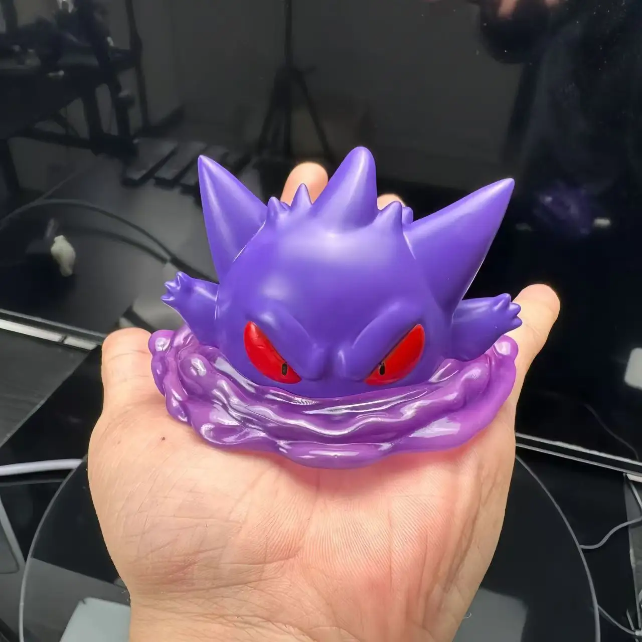 Anime Pokemon  Figure Gengar Figure Cute Ectoplasma Figurine Refrigerator Magnet Model Statue Doll Collection Decoration Toy Gif