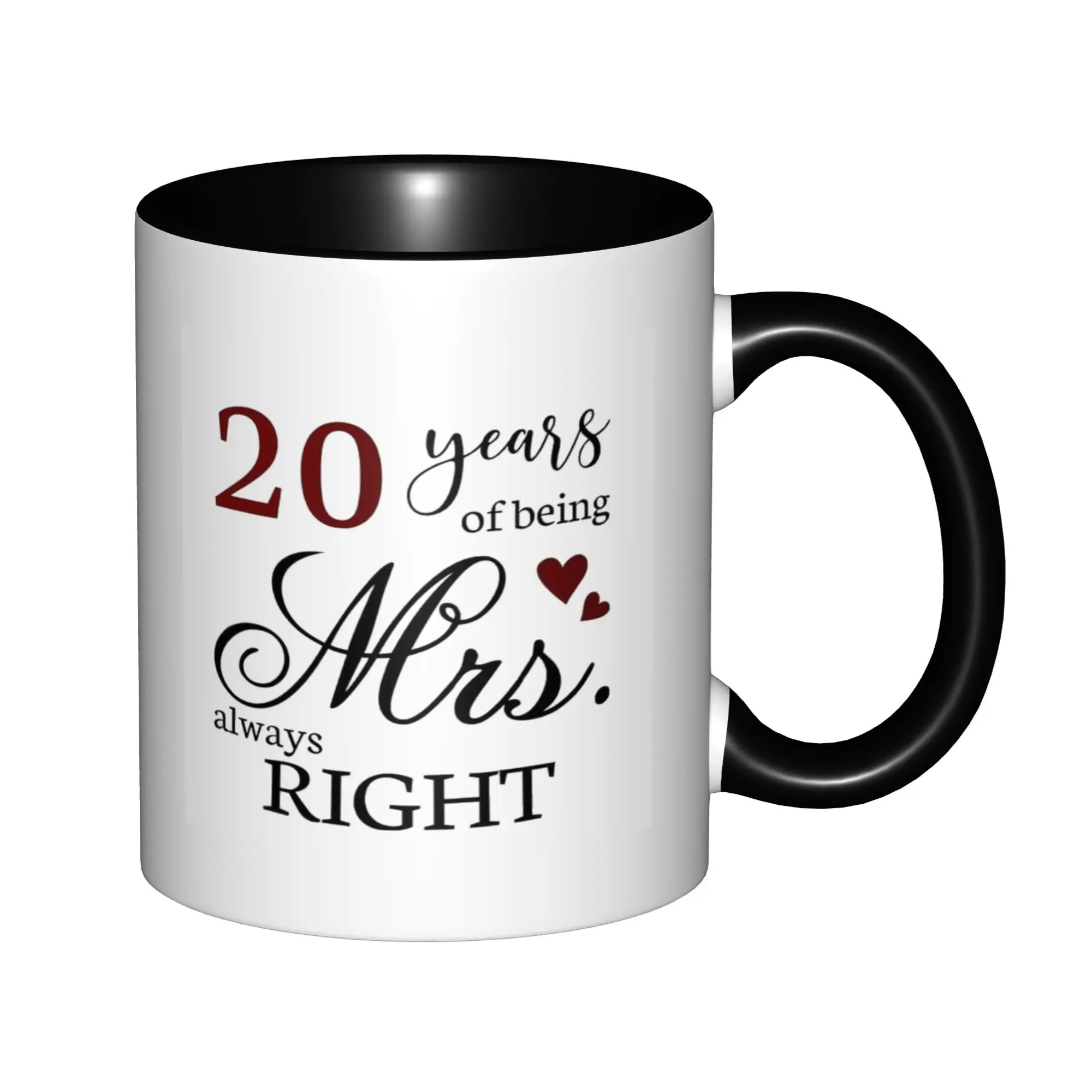

20th Anniversary Wedding Gifts For Couple - Valentine Gift For Women, Men Mugs For Birthday Coffee Mugs Ceramic Tea Cups 11oz