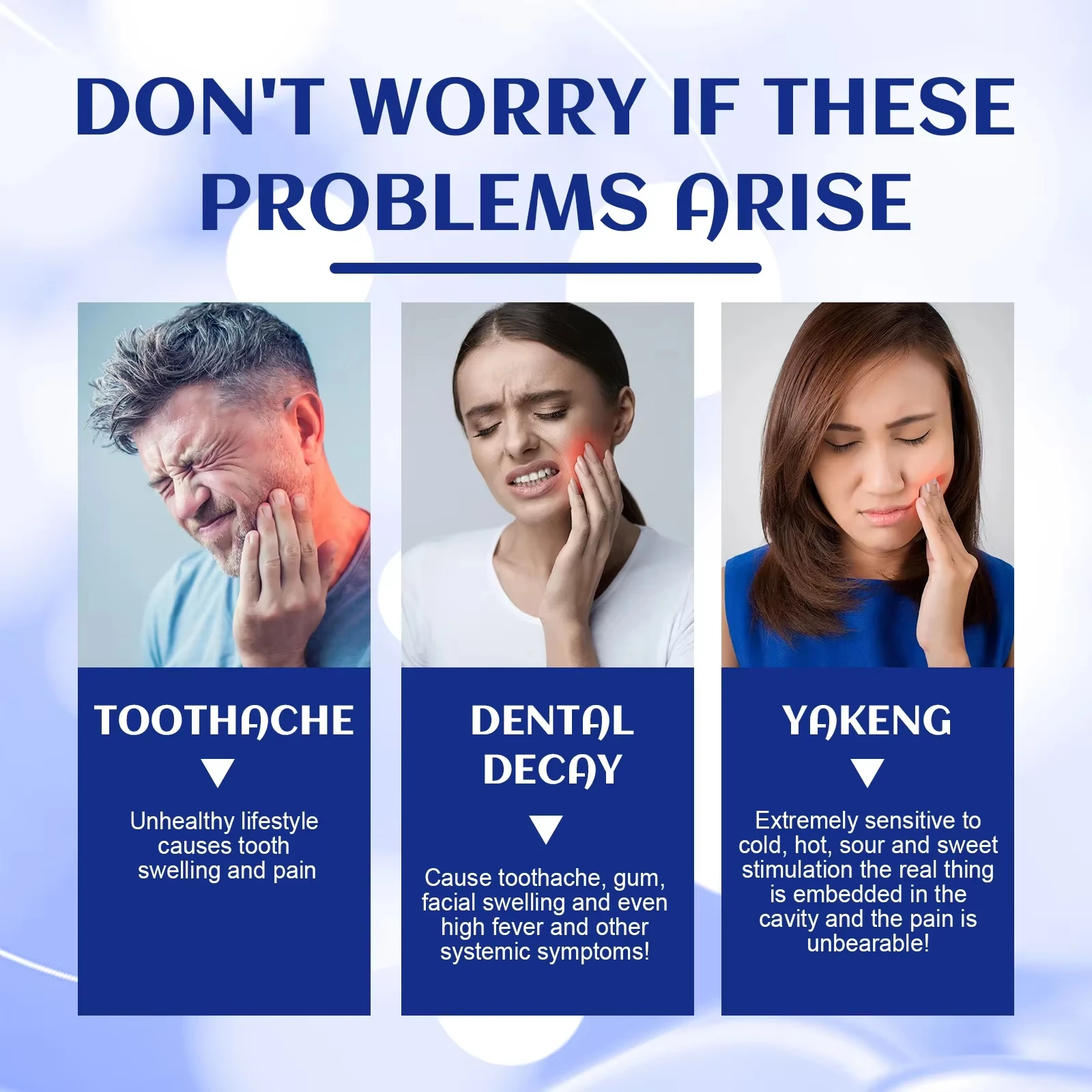Anti-cavities Toothpaste Fight Plaque Build-up Combat Bad Breath Soothe Tooth Sensitivity Care for Gums Prevents Cavities